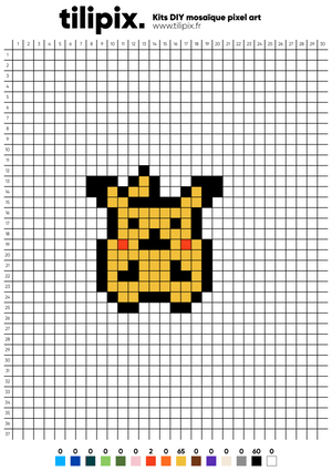 Pixel art Pokémon Facile - Tilipix